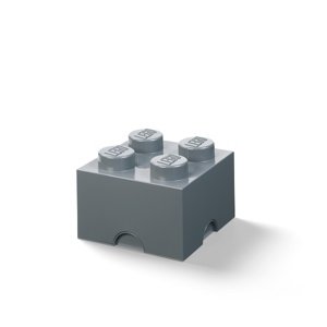 Tároló doboz 4-es, többféle - LEGO Szín: tmavě šedá