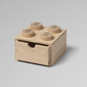 Fából készült asztali doboz 4-es, fiókkal, többféle - LEGO Szín: dub - ošetřený mýdlem