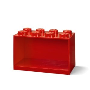 Brick 8-as, fali polc, többféle - LEGO Szín: červená