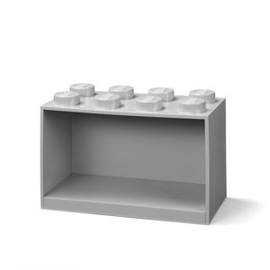 Brick 8-as, fali polc, többféle - LEGO Szín: šedá