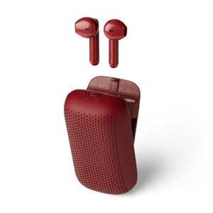 Vezeték nélküli fülhallgatók SPEAKERBUDS hangfallal együtt, több színben - LEXON Szín: červená