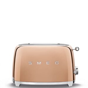 50-es évekbeli, Retro stílusú kenyérpirító, P2 rózsaszín arany 950W - SMEG