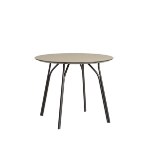 Étkezőasztal "Tree", 90 cm, 3 változat - Woud Variáns: krémes barna, fekete lábak