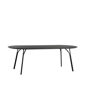 Étkezőasztal "Tree", 220 cm, 3 változat - Woud Variáns: fekete, fekete lábak