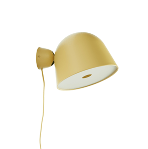 Fali lámpa "Kuppi 2.0", 2 változat - Woud Variáns: mustársárga fém
