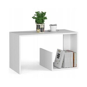 Dohányzóasztal - Akord Furniture (80 cm) - fehér