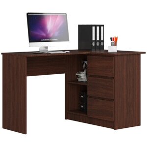 Sarok íróasztal - Akord Furniture - 124 cm - wenge