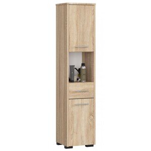 Fürdőszobai álló szekrény 140 cm - Akord Furniture - sonoma tölgy