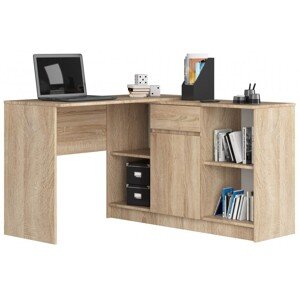 Sarok íróasztal + komód - Akord Furniture - 120 cm - sonoma tölgy