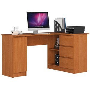 Sarok íróasztal - Akord Furniture - 155 cm - égerfa