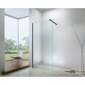 Mexen Walk-in zuhanyfal - fekete profil - 100 cm (850-100-000-70-00)