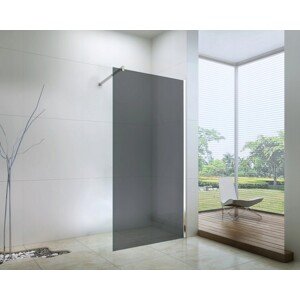Mexen Walk-in zuhanyfal - füstüveg - króm profil - 110 cm (850-110-000-01-40)