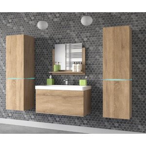 Venezia Alius A31 fürdőszobabútor szett + mosdókagyló + szifon (sonoma tölgy)