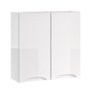 Mirano Selvia fürdőszoba faliszekrény - 60 x 60 cm (fényes fehér)