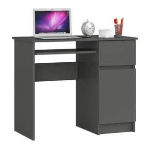 Íróasztal - Akord Furniture - 90 cm - szürke