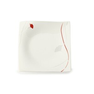 Passion Tányér, Maxwell & Williams, 27 x 27 cm, porcelán, fehér/piros