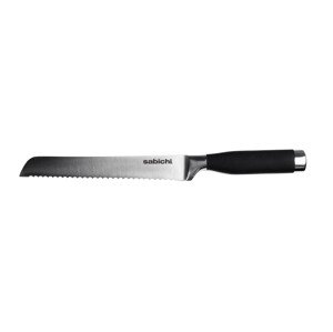 Élő kenyérvágó kés, Sabichi, 17,5 cm, rozsdamentes acél / műanyag, fekete