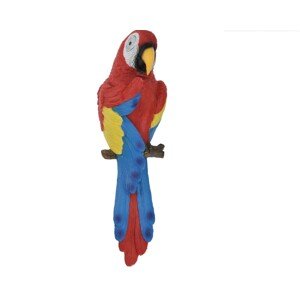 Parrot Kerti Napelemes lámpa, H37 cm, piros