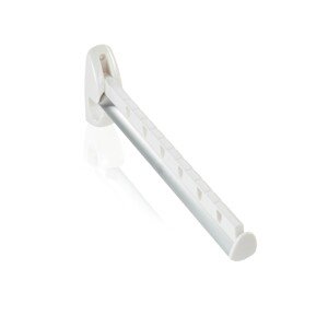 Leifheit Vállfatartó rögzítővel, Cloth Rail, 31 cm, műanyag/alumínium, fehér