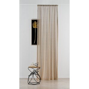 Mendola belső függöny, Elegance, 140x245 cm, poliészter, kávé/arany