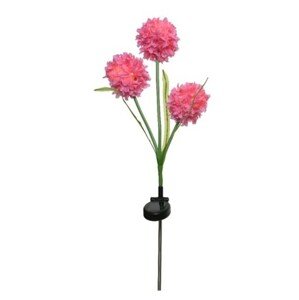 Flower Kerti lámpa, Lumineo, 10x70 cm, 3 led, rózsaszín