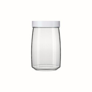 Mandacaru Befőttesüveg fedővel, 1.2 L, műanyag (PP)/hőálló üveg, szürke