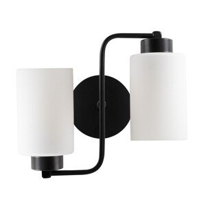 Balcova N-345 fali lámpa, Noor, 28 x 32 cm, 2 x E27, 100W, fekete