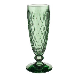 4 pezsgős pohár készlet, Villeroy & Boch, Boston, 145 ml, kristályüveg, zöld