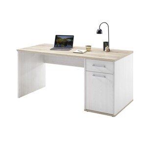 Romance Office íróasztal, 160 x 76 x 73 cm, PAL, fehér/bézs