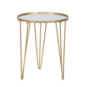 Glam Gold Kávézóasztal, Mauro Ferretti, Ø40 X 49 cm, vas/tükör