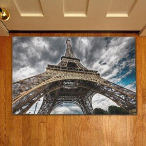 Eiffel-torony bejárati szőnyeg, Casberg, 38x58 cm, poliészter, tarka