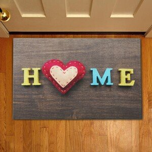 Love Home bejárati szőnyeg, Casberg, 38x58 cm, poliészter, tarka