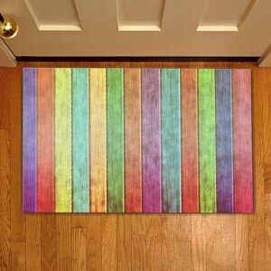 Rainbow Bejárati szőnyeg, Casberg, 38x58 cm, poliészter, színes