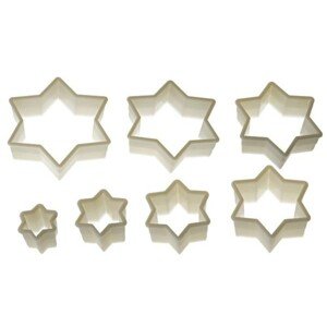Silikomart 7 darabos készlet Star kekszformák,  Ø4 cm - Ø13 cm, nejlon