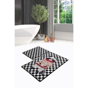 Mr. Raccoon 2 db Fürdőszobai szőnyeg, Chilai, 50x60 cm/60x100 cm, színes
