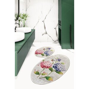 Ortanca 2 db Fürdőszobai szőnyeg, Chilai, 50x60 cm/60x100 cm, színes
