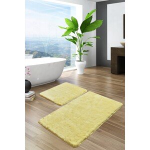Havai 2 db Fürdőszobai szőnyeg, Chilai, 50x60 cm/60x100 cm, sárga