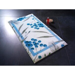 Allium Fürdőszobai szőnyeg, Confetti, 80x140 cm, kék