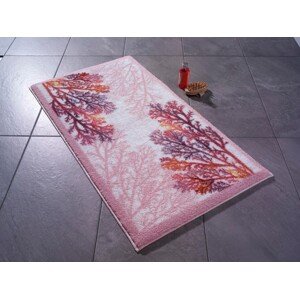 Coral Fürdőszobai szőnyeg, Confetti, 80x140 cm, rózsaszín