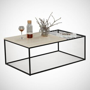 Zinus Oak Dohányzóasztal, Comforty, 95x55x43 cm, tölgyszín