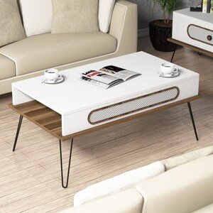 Ekol White Dohányzóasztal, Hommy Craft, 105x60x46 cm, fehér