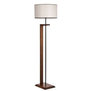 Lámpa, Luin, 8276-4, E27, 60 W, fém / fa / textil
