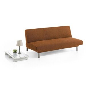 Belmarti Elasztikus kanapéhuzat bi-stretch, Viena, click-clack, 3 személyes jacquard, narancssárga