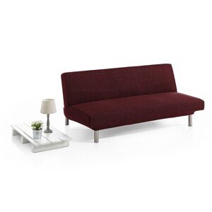 Bi-stretch Elasztikus kanapéhuzat, Belmarti, Viena, click-clack, kétszemélyes, jacquard anyag, piros