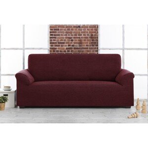Bi-sztreccs kanapé huzat, Belmarti, Vienna, 2 személyes, jacquard anyag, piros