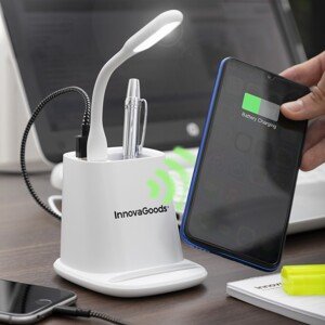 InnovaGoods Többfunckiós telefontöltő wirelessel 5 az 1-ben, USB, 8.8x7x9 cm