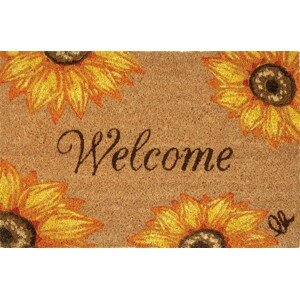 Bejárati szőnyeg, Olivio Tappeti, Joy 13, Sunflower, 40 x 60 cm, kókuszrost, sokszínű