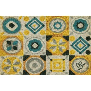 Bejárati szőnyegv, Olivio Tappeti, Joy 13, Square, 40 x 60 cm, kókuszrost, sokszínű