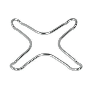 Króm szemkályha tartozék, Metaltex, 10 x 10 cm, rozsdamentes acél