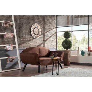 Genzo Kihúzható kanapé, Futon, 2 személyes, 177x81x87 cm, fém, barna